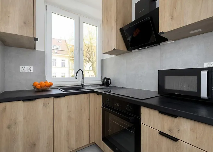 Apartmán Modern With Balcony And Place For Remote Work By Renters *